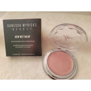 Danessa Myricks Beauty Dew Wet Balm Shade Rose Water Highlighter Balm, NIB